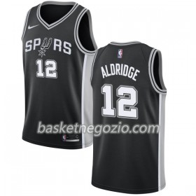 Canotte Uomo San Antonio Spurs LaMarcus Aldridge 12 Nike 2017-18 Nero Swingman